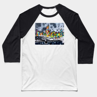 Beautiful Bright Brisbane City - Cityscape Art Baseball T-Shirt